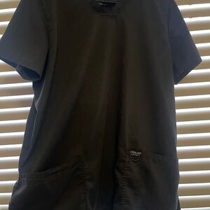 Cherokee Black Scrub Top SIZE LARGE